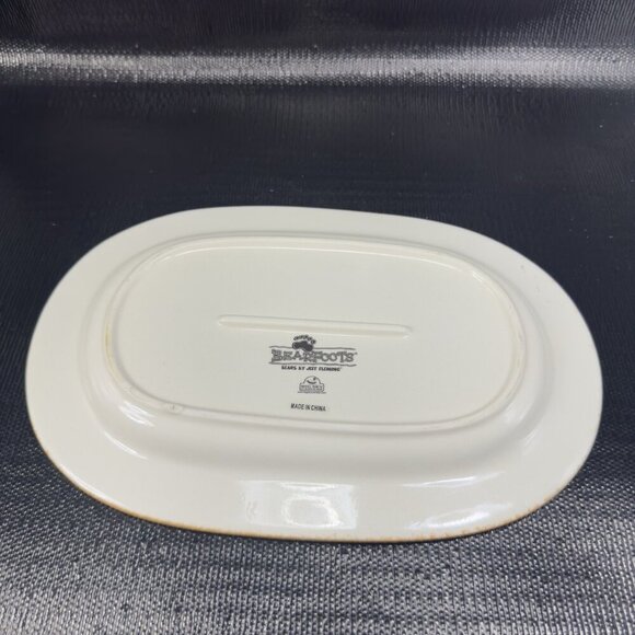 Bearfoots Bear Trout Oval Plate Platter Dish Jeff Fleming from Big Sky Carvers - Picture 4 of 13